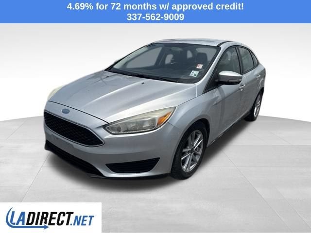 2017 Ford Focus SE in Ingot Silver — front three-quarter view