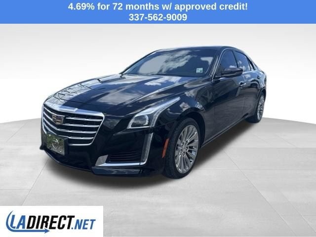 2018 Cadillac CTS Sedan RWD in Stellar Black Metallic — front three-quarter view