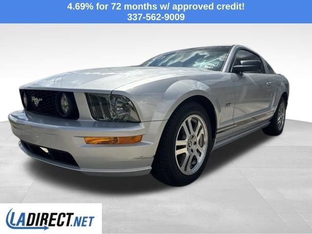 2005 Ford Mustang GT Deluxe in Silver — front three-quarter view