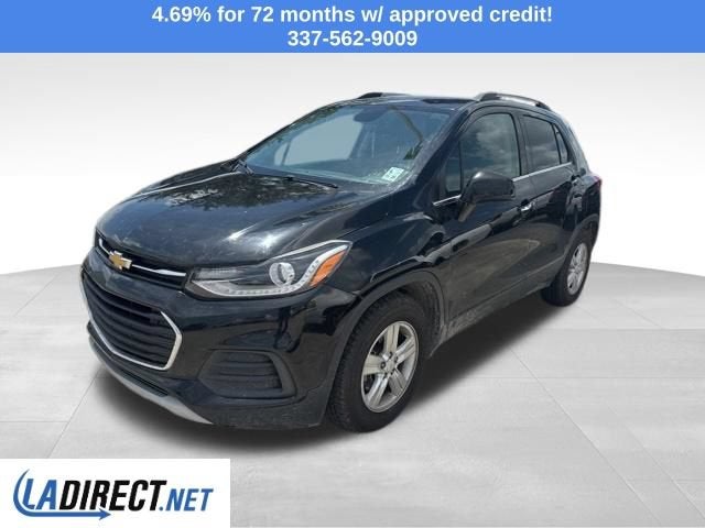 2019 Chevrolet Trax LT in Mosaic Black Metallic — front three-quarter view